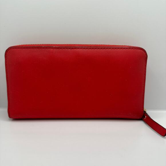 KATE SPADE New York Red Neda Bridge Place Zip Around Wallet - Picture 2 of 10